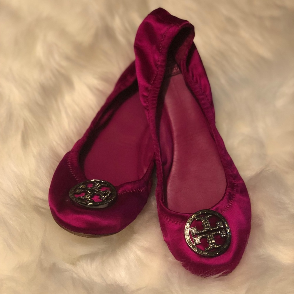 Tory Burch Satin Ballet Flats